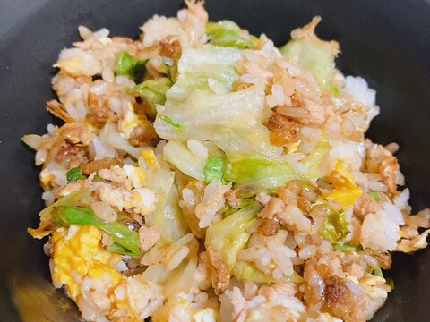 余り物で☆レタスとツナのチャーハン☆簡単☆節約